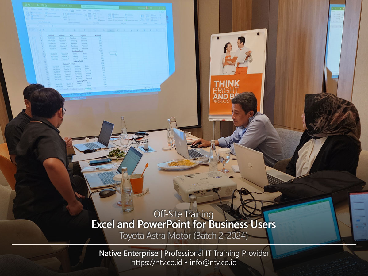 Excel and PowerPoint for Business Users Off-Site Training bersama Toyota Astra Motor (Batch 2-2024)